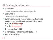 Soojusnähtusi iseloomustavad suurused #5
