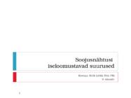 Soojusnähtusi iseloomustavad suurused