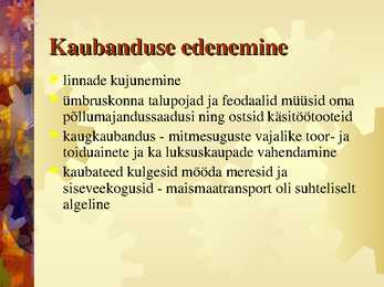 Keskaegne kaubandus ja pangandus #2