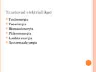 Energia allikad #3