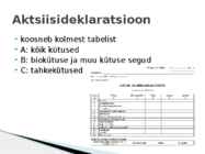 Maksunduse kursusel teema-Kütuseakstiis #6