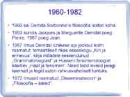 Jacques Derrida elu ja filosoofia põhimõistete esitlus #5