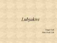 Lubjakivi