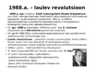 Eesti taasiseseisvumine #4