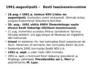 Eesti taasiseseisvumine #8