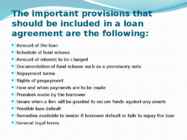 WHAT IS A LOAN AGREEMENT #5