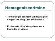 Toiduainete õpetus #22