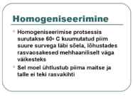 Toiduainete õpetus #23