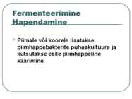 Toiduainete õpetus #24