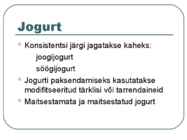 Toiduainete õpetus #43