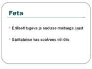 Toiduainete õpetus #60