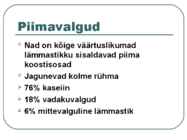Toiduainete õpetus #7