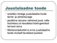 Toiduainete õpetus #67