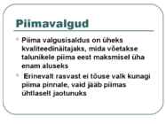 Toiduainete õpetus #8