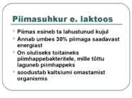 Toiduainete õpetus #9