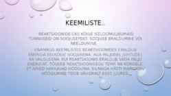 Energia muutus keemilistes reaktsioonides #3