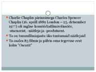 Charlie Chaplin ettekanne #3