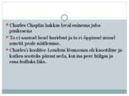 Charlie Chaplin ettekanne #5