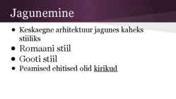 Keskaja arhitektuur #2