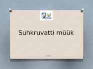 Suhkruvati müük