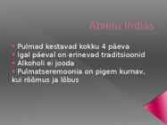 Abiellumise tavad erinevates riikides #11