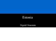 Essay about estonia
