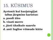 Lugemistest-kapten granti lapsed #16