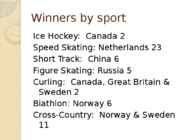 Sochi Olympic Winter Games-winners-Sochi Olümpia võitjad #6