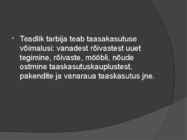 Teadlik tarbimine #7