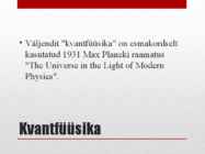 Albert Einstein ja Max Planck powerpoint #11