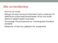 Tervitamine ja esitlemine #2