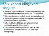 Kehad kiirgavad ja neelavad soojust #5