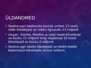 Soome-ugri keelkond #2