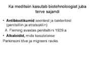 Rakendusbioloogia jaotusmaterjalid #3