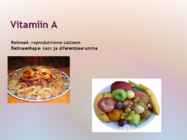 Vitamiinide mõju ainevahetusele #4