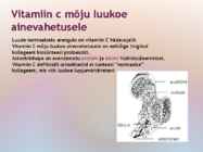 Vitamiinide mõju ainevahetusele #10