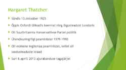 Margaret Hilda Thatcher #2