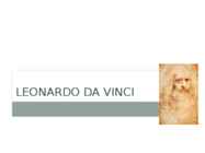 Leonardo da Vinci esitlus