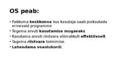 Operatsioonisüsteem #4