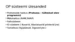 Operatsioonisüsteem #8