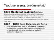 Eesti kultuurilugu 19-sajandil #17