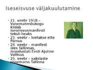 Iseseisev Eesti #8