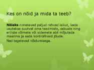 NÕIAPROTSESSID EESTIS #2