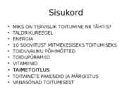 Toitumine #2