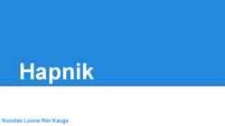 Keemia Esitlus - Hapnik