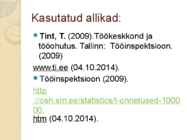 Kutseharidusega seotud tööõnnetused #9