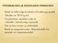 Raud ja raua omadused #4