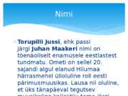 Torupilli Jussi Trio #7