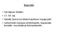 Barokk muutused c #2