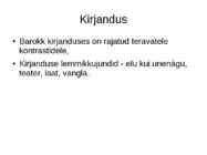 Barokk muutused c #3